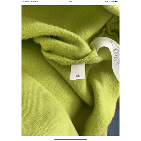 CLOSED Logo Hoodie Lime Green Hoodie Size XL Oversized/Baggie Originally $250 - Picture 6 of 11